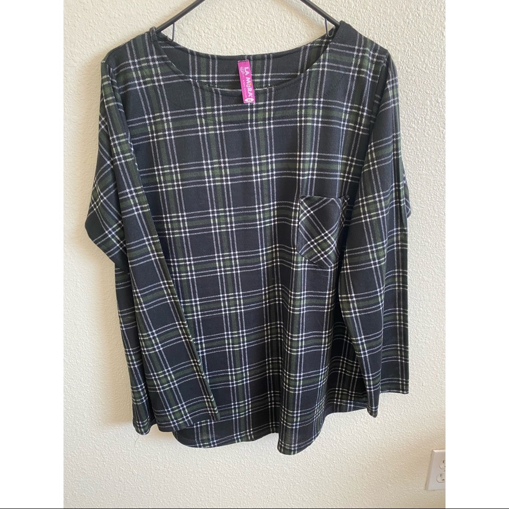 Plaid blouse